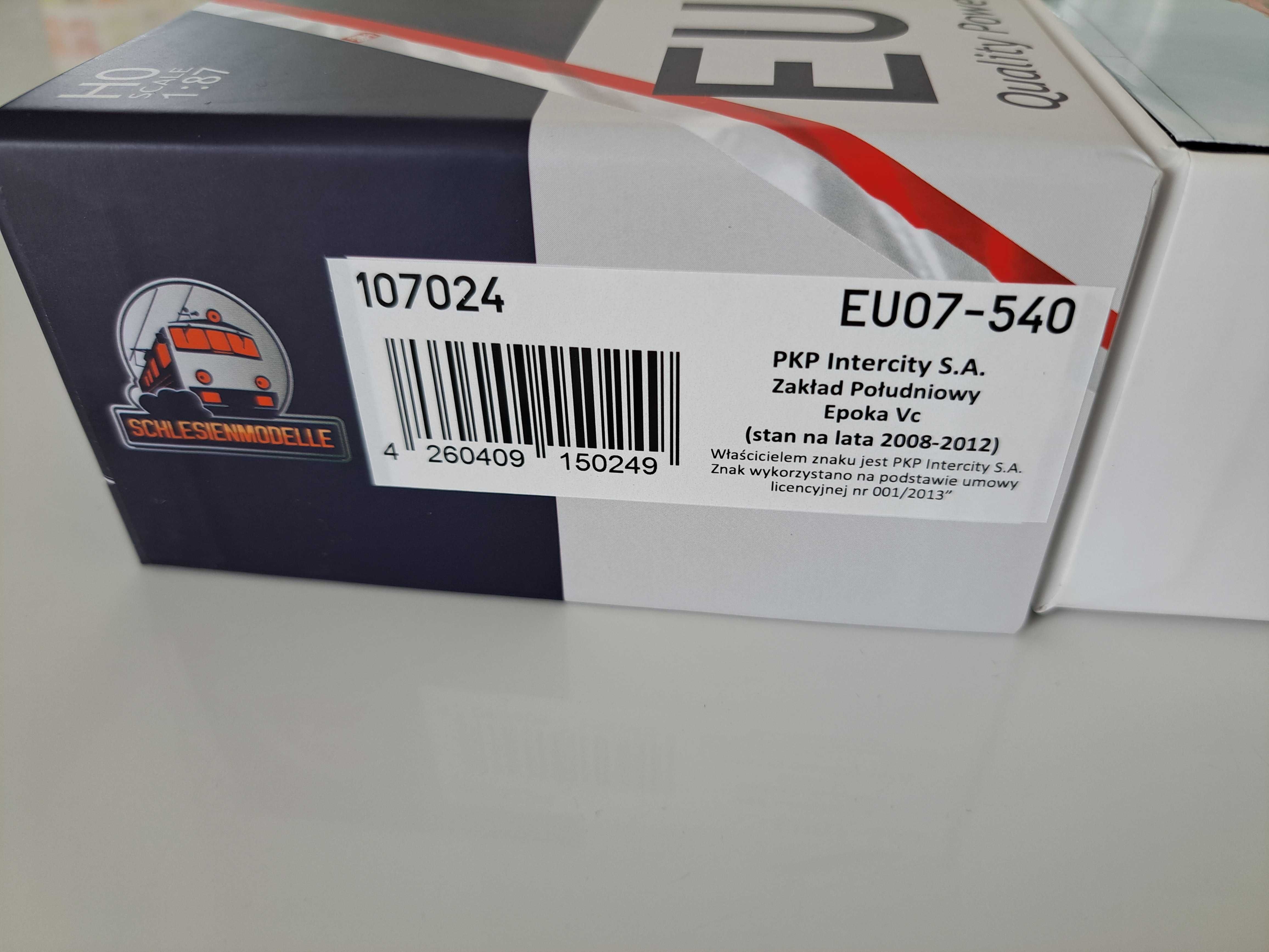 Schlesienmodelle EU07-540 PKP IC lokomotywa H0