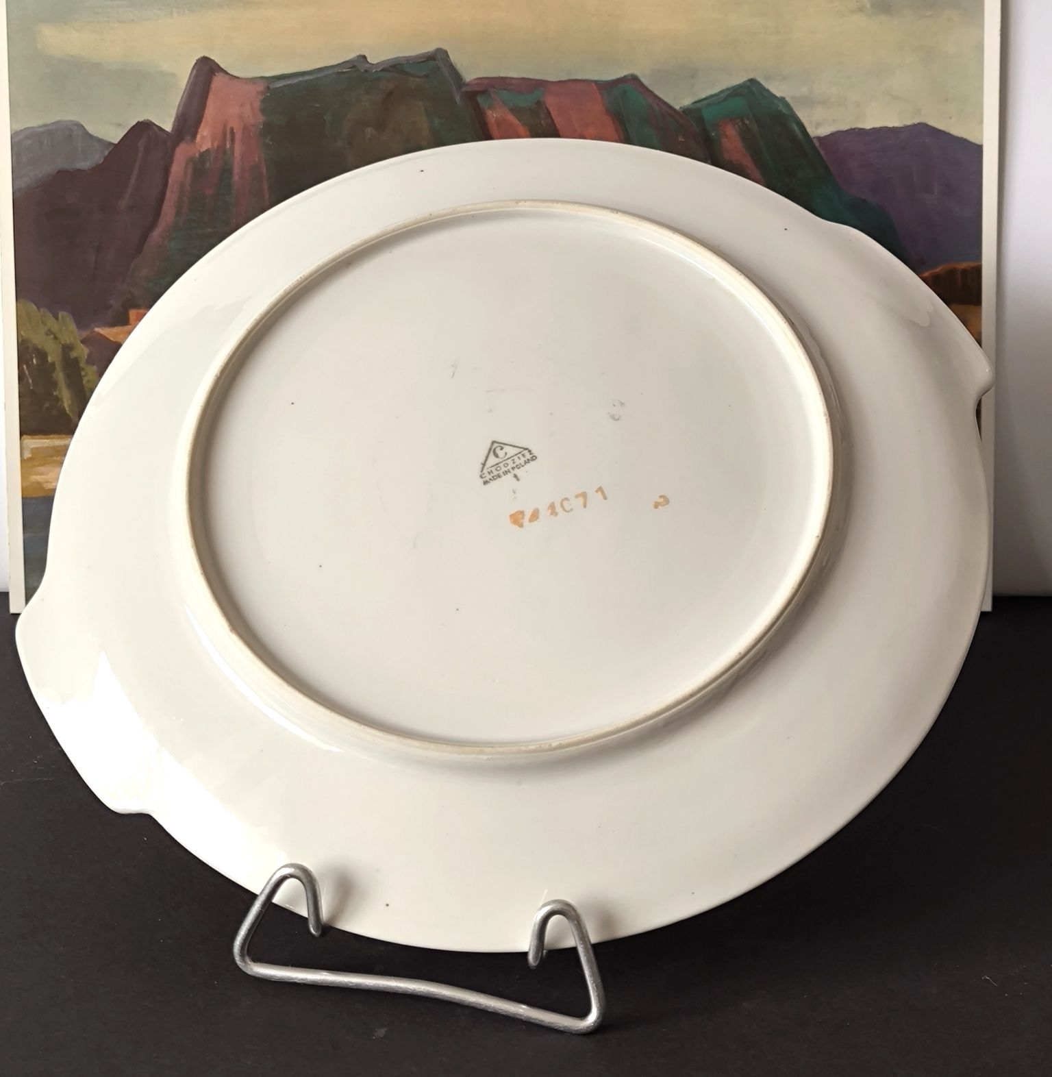 Patera z garnituru deserowego Chodzież róże piękna stara porcelana