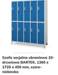 Szafka metalowa Jan Nowak,10 osobowa