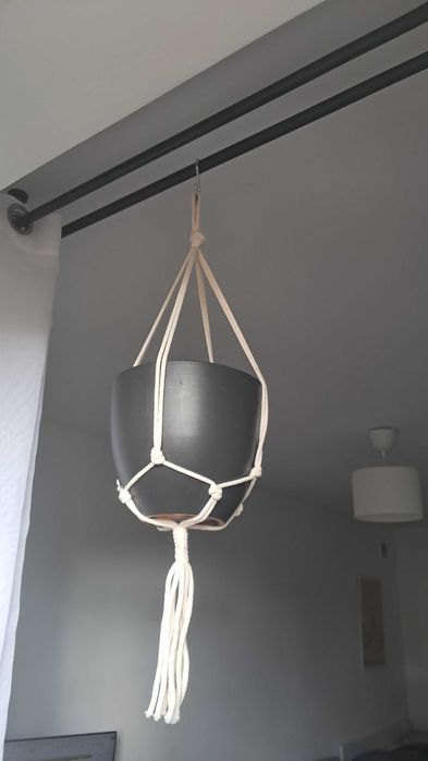 kwietniki wiszące makramy 9 sztuk