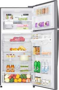 LG -H702 холодильник. Внутренние полки и ящик для овощей.