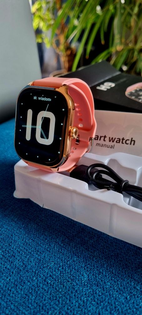 Smartwatch z dużym ekranem 2.01" – rozmowy, powiadomienia Nowy !