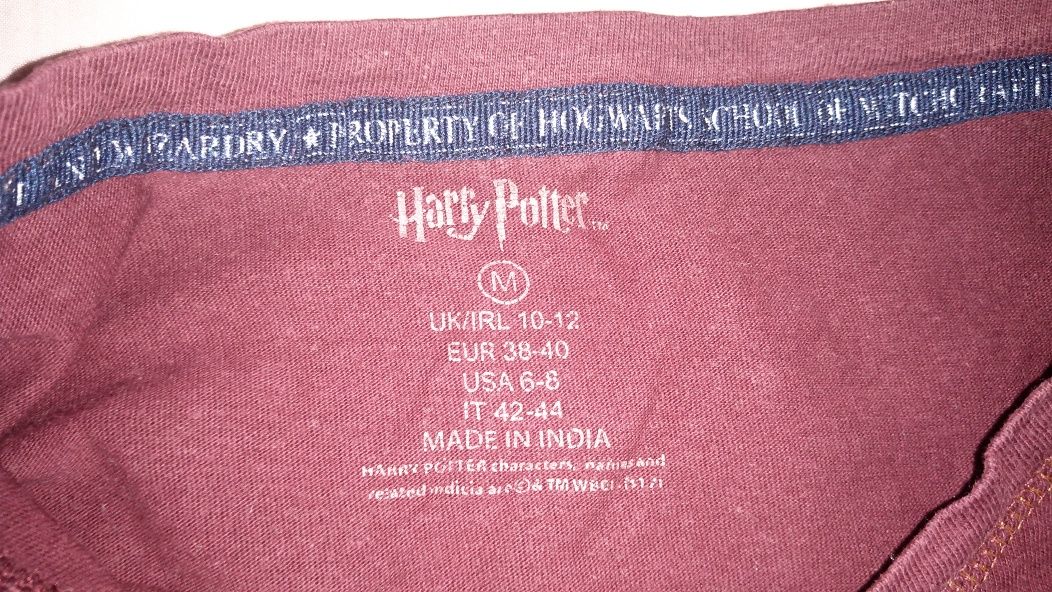 Koszulka Harry Potter rozmiar M kolor bordowy