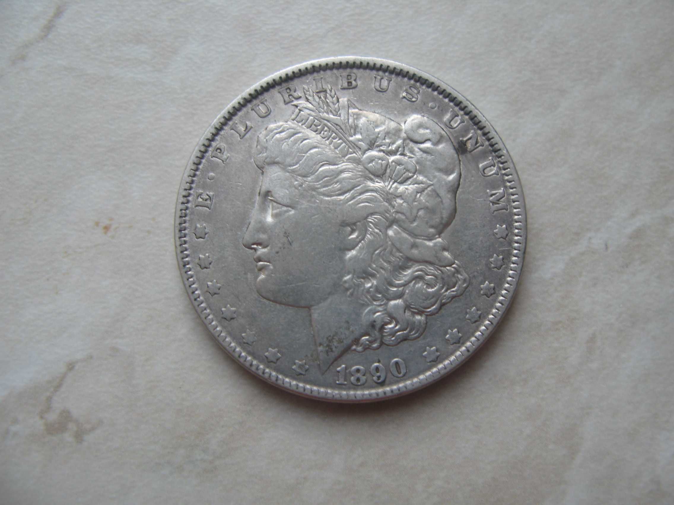 Срібна монета Долар Моргана 1 долар 1890 США