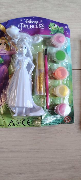 Księżniczka z Disney do malowania plus do lalki naszyjnik i bransoletk