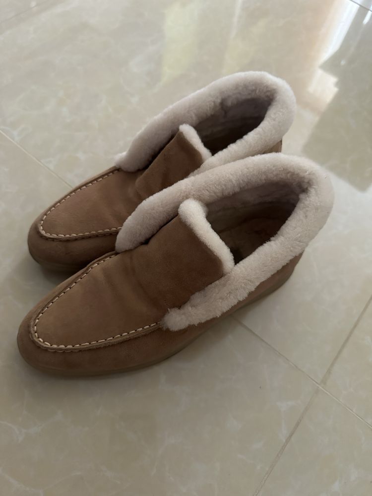 Зимние женские лоферы