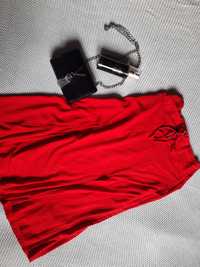 Czerwona spódnica midi