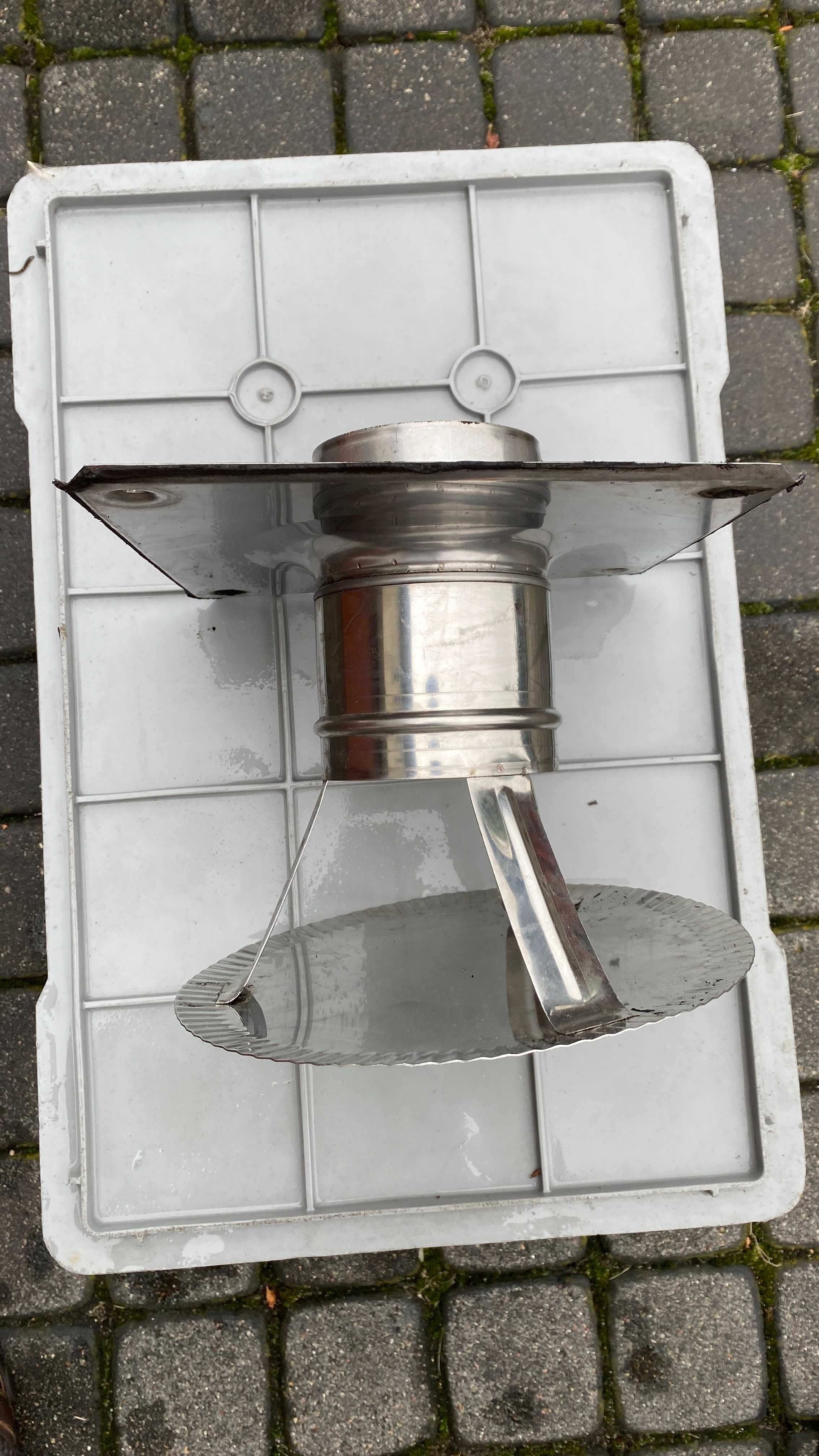 Daszek kominowy, uniwersalny, wywietrznikowy, nierdzewny 100 mm
