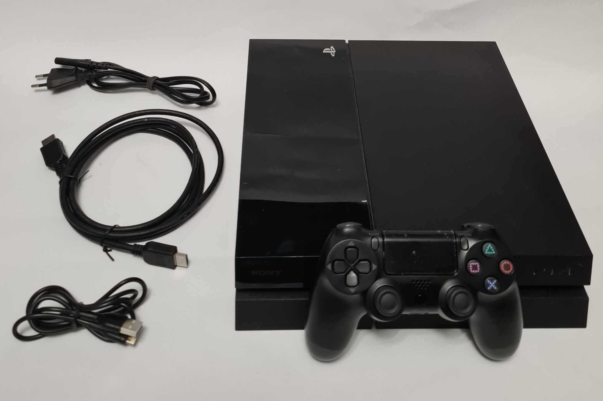 Konsola Sony PlayStation 4 Ps4 500GB + PAD + OKABLOWANIE - ZESTAW