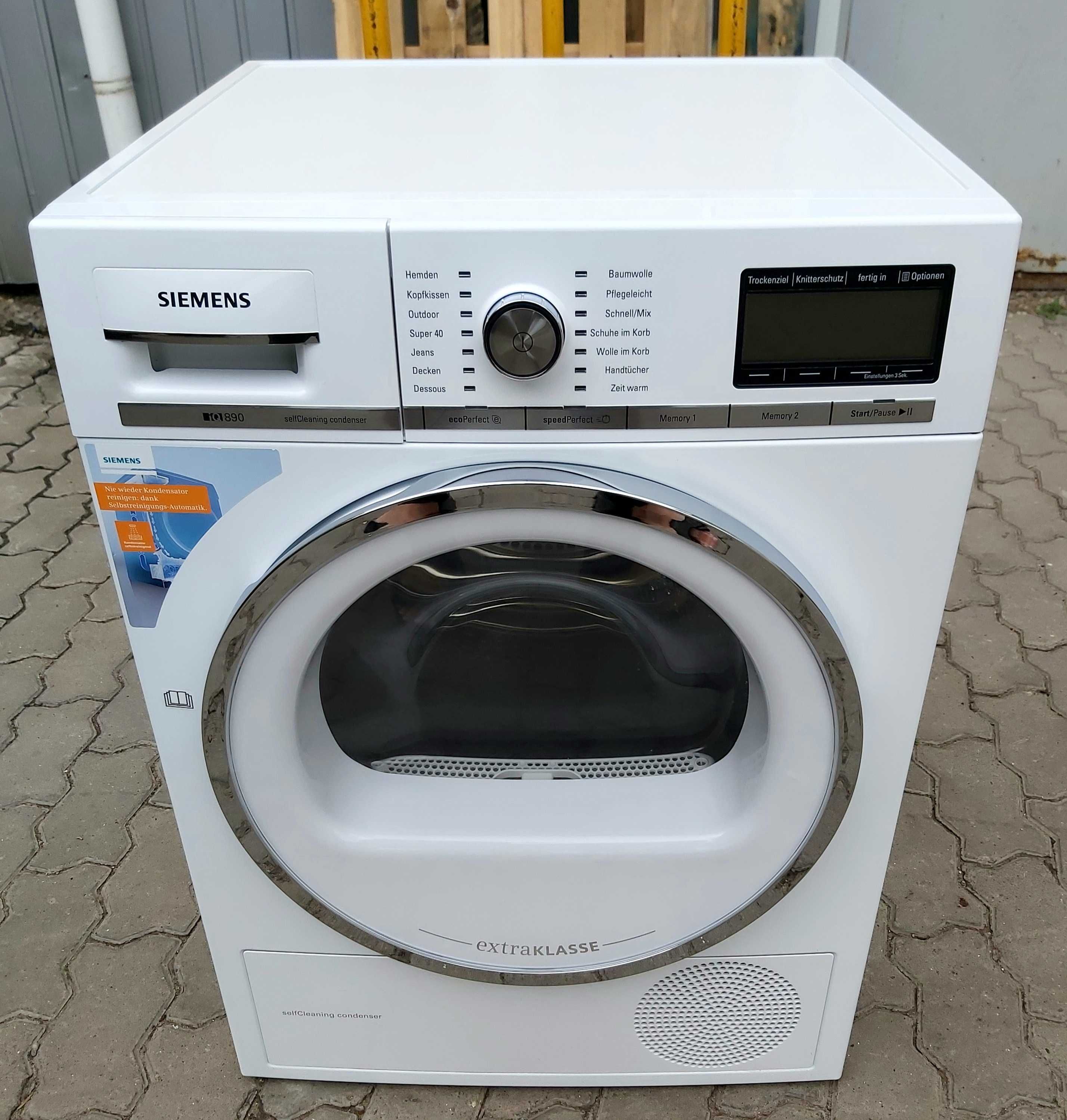 Топовая сушильная машина из Германии iQ 890 Siemens WT48Y781