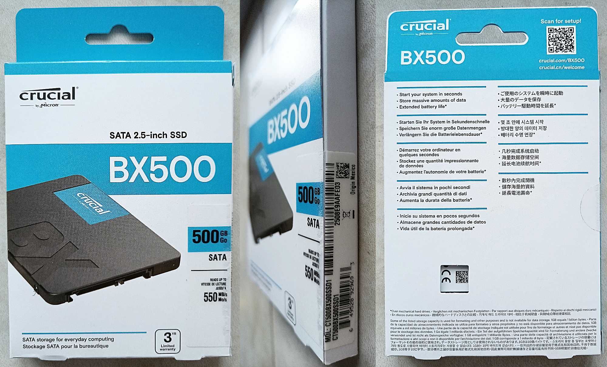 НОВІ SSD 2.5 SATA диски на 500 ГБ в асортименті