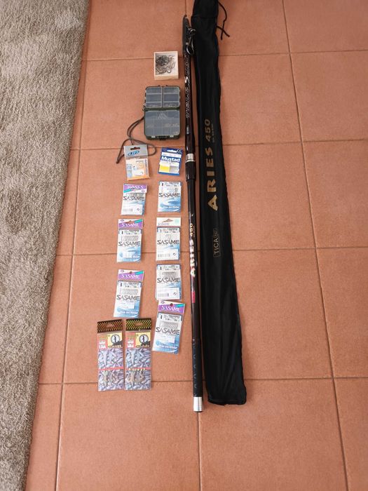 Cana surf casting telecospica Tica Aries 4.50 metros 80-200 gramas
