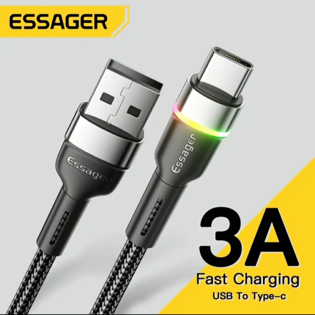 Kabel USB A USB C szybkie ładowanie