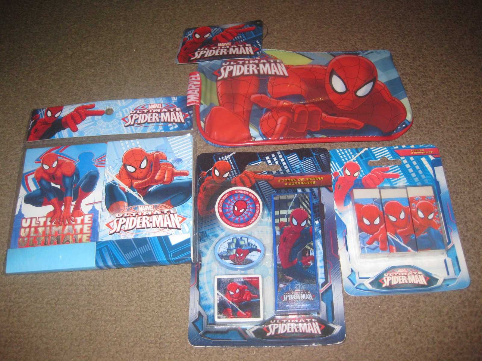 Pack Escolar "Homem Aranha" Novos e Embalados!