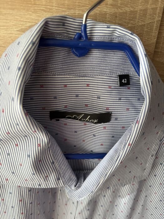 Чоловіча класична блакитна сорочка Arber