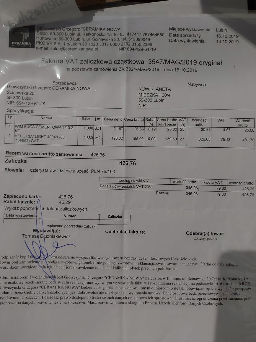 Nowe białe Płytki Hebe RLV Light 2,880 m2