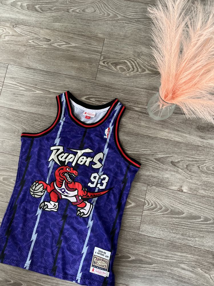 Koszula Rzadka Bape A Bathing Ape Raptors 93 Knit Logo Avant Garde Wes