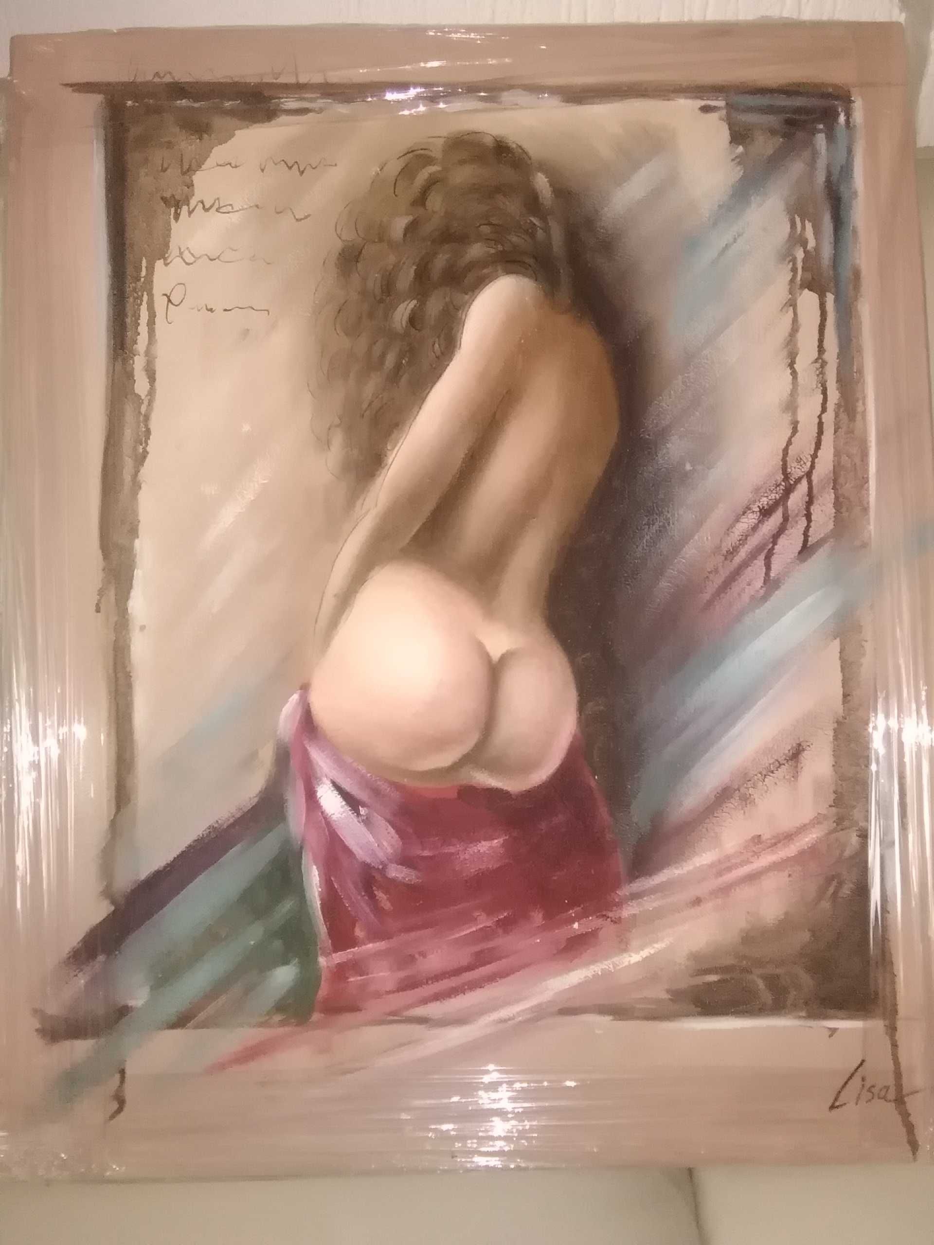 Quadro pintado a Óleo em Tela (pintura à mão)