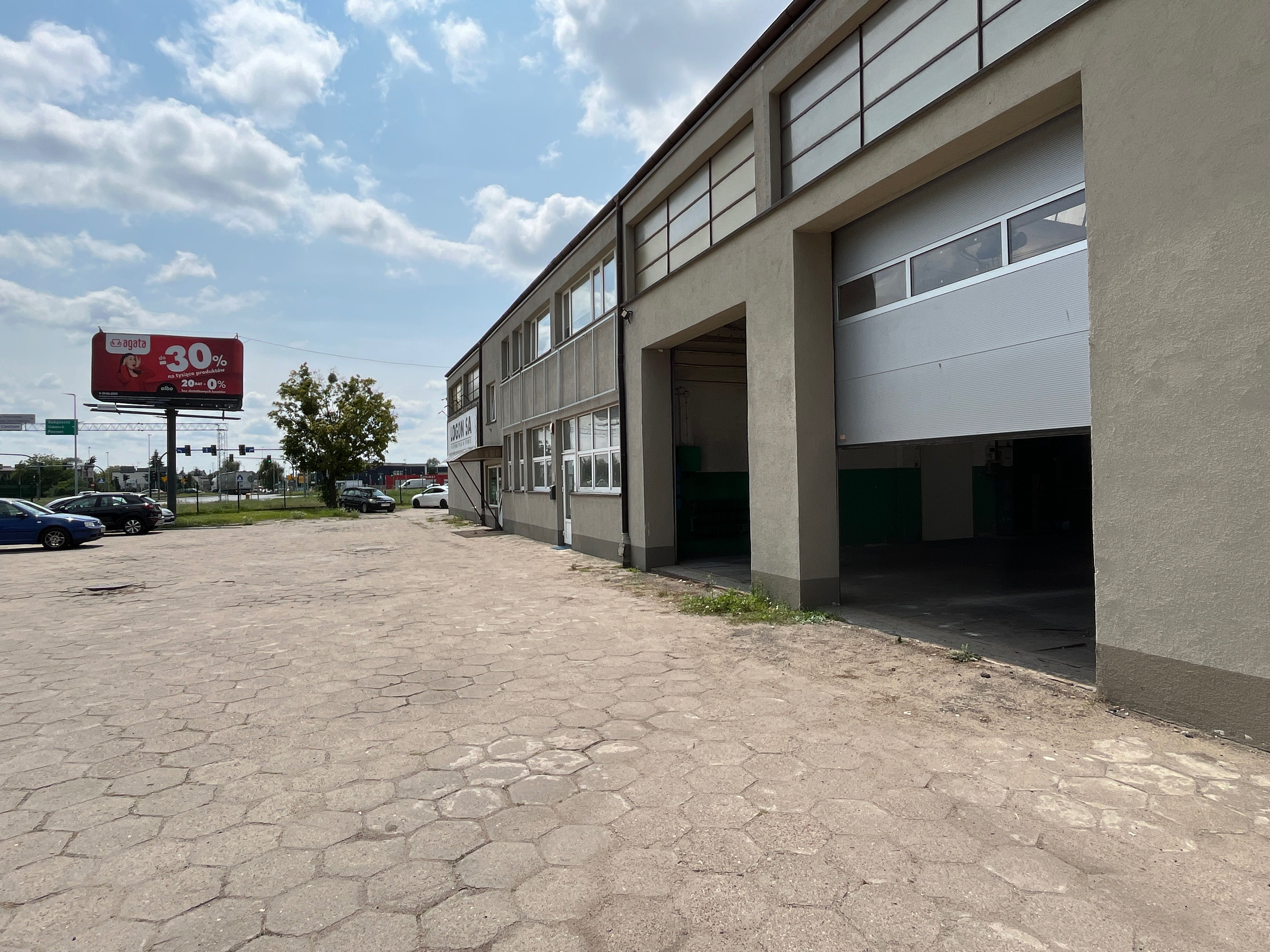 Hala magazynowa – 324 m², ul. Chrobrego, 5 min od centrum Torunia!