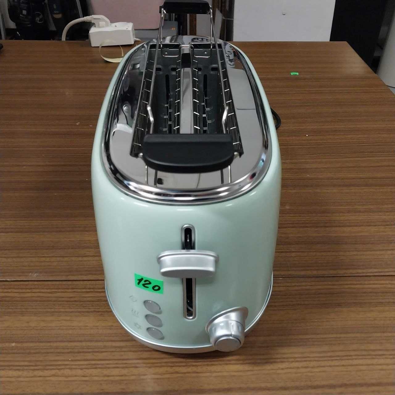 Cecotec Toster, 4 plasterki Toast & Taste 1600 Retro Double Green