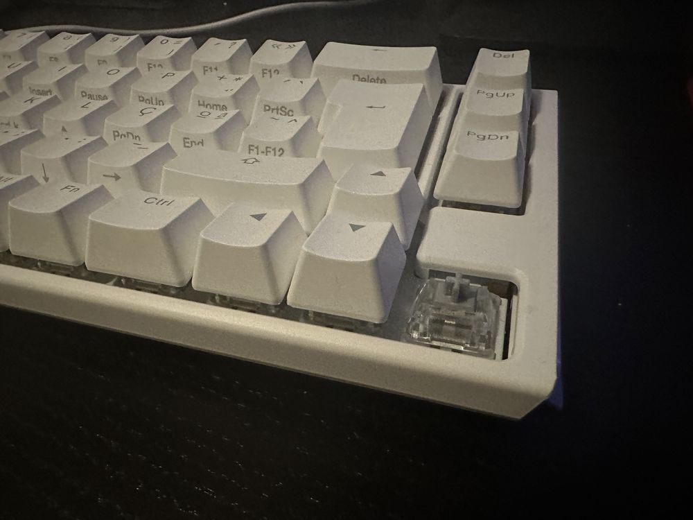 Ducky ONE 3 Classic SF 65% Pure White PT Layout Mx-Silver Novo