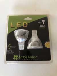 Lâmpadas LED MR16 300 Lumenes
