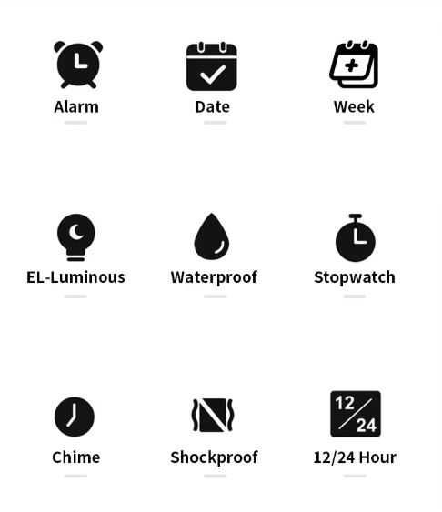 Luksusowy zegarek elektroniczny SYNOKE