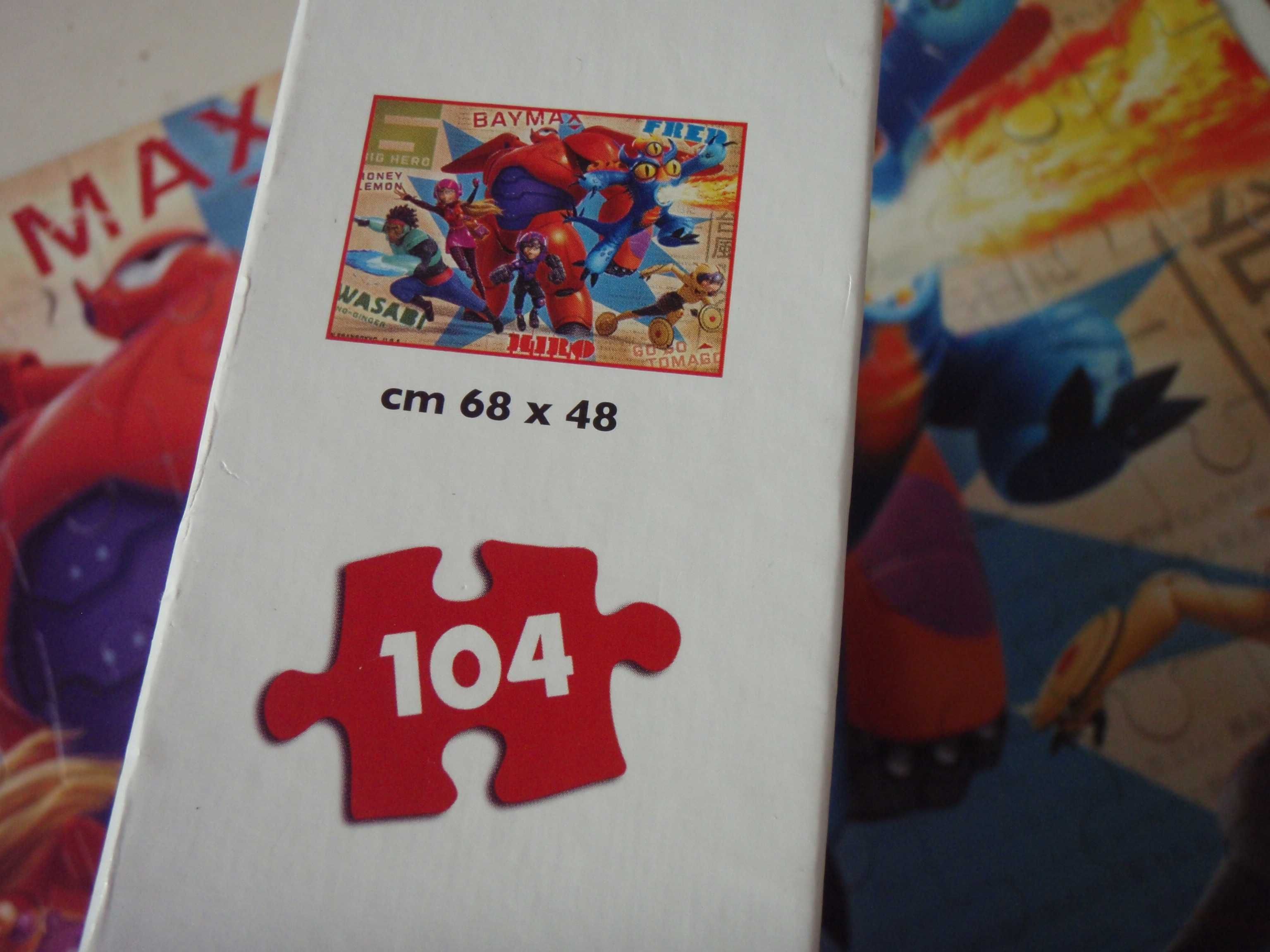 Puzzle 104 elem. SUPER HERO - Wspaniała Szóstka - Baymax i przyjaciele