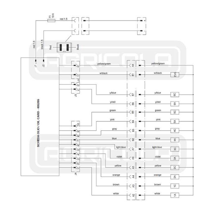 Rozdzielacz hydrauliczny 6 sekcyjny 40L. 12v + panel