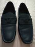 Mokasyny granatowe Armani