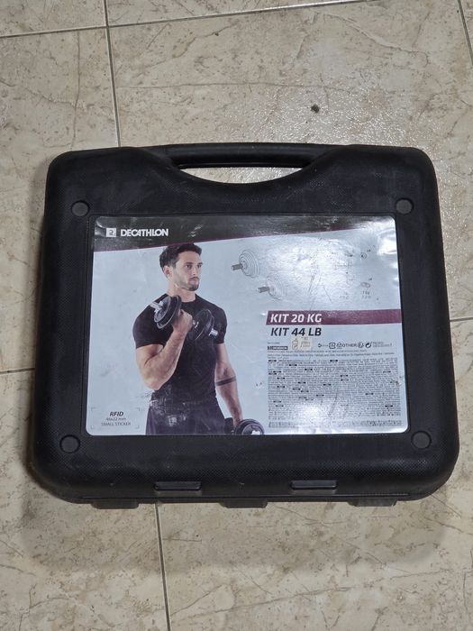 Kit halter 20Kg da Decathlon
