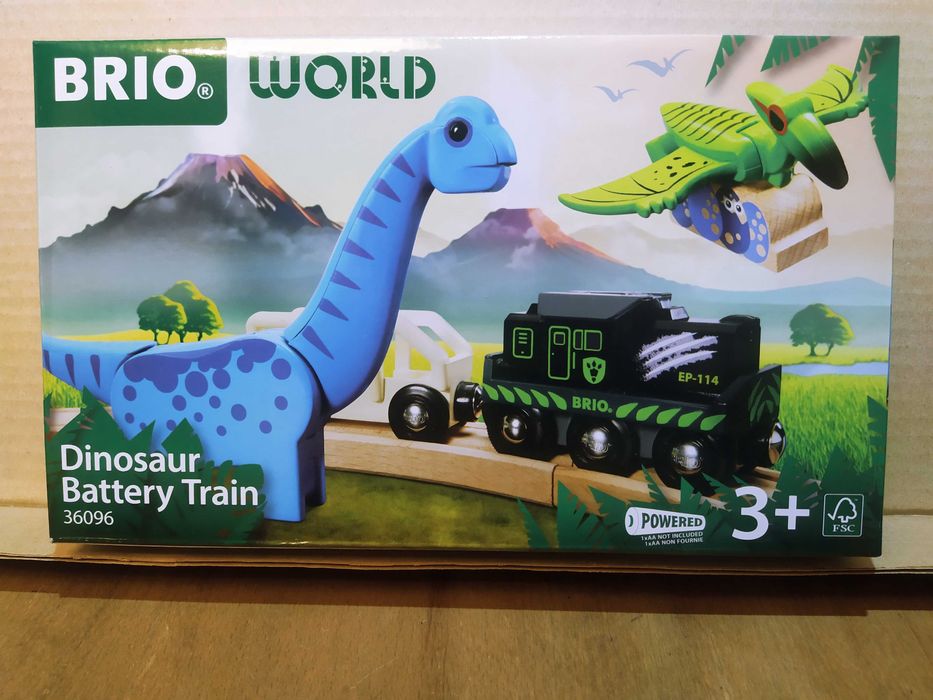 Дерев'яна залізниця Brio (Бріо) 36096 Поїзд з динозаврами