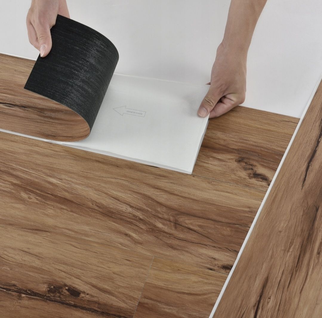 Panele Winylowe Podłogowe Ścienne Samoprzylepne PCV 0,97m² Dąb Ciepły