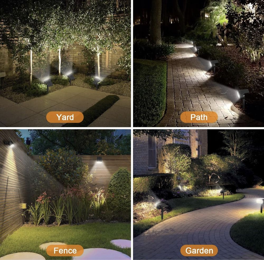 Luzes solares LED para exteriores