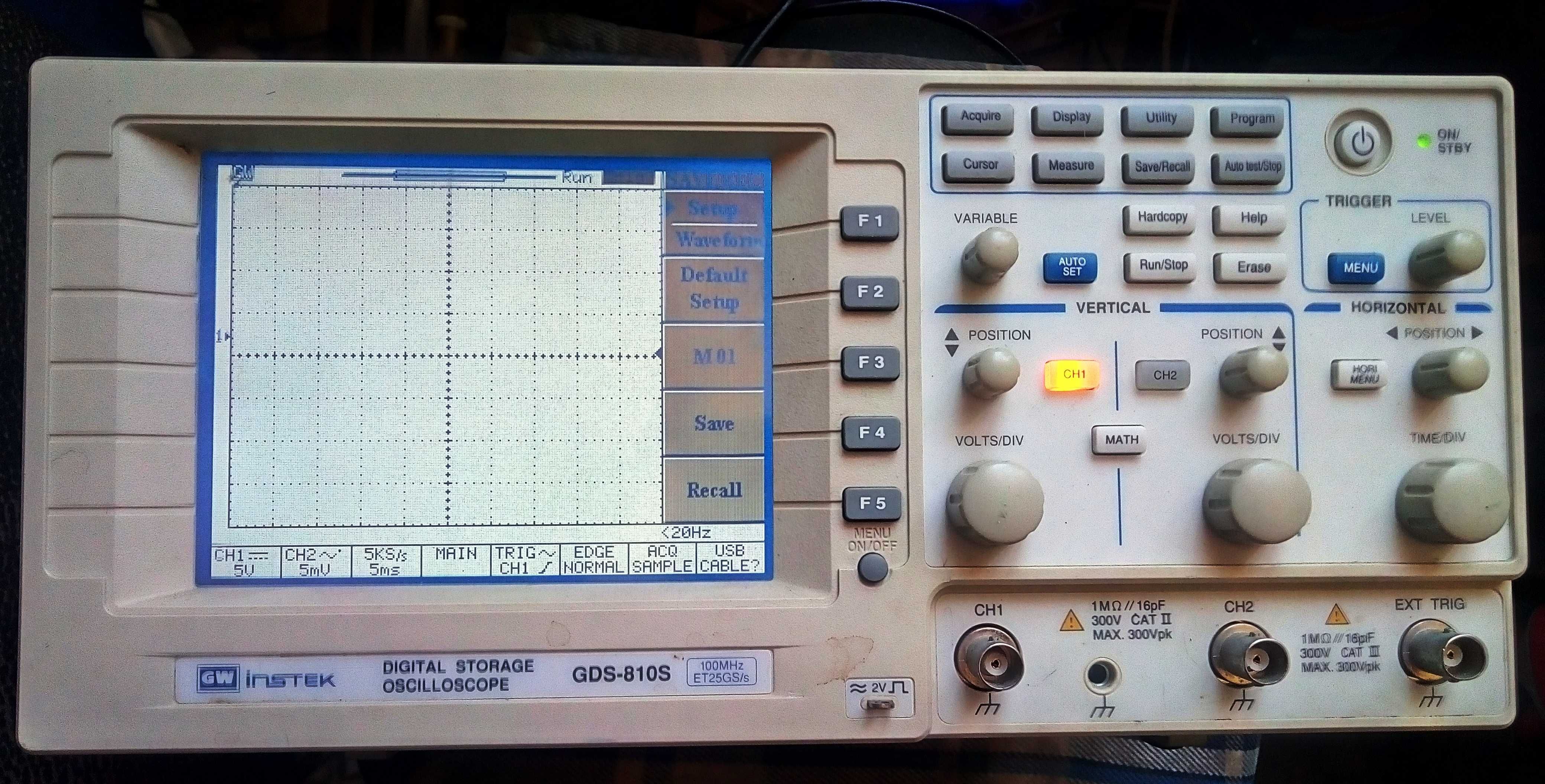 Цифровий осцилограф  GWINSTEK GDS-810C 100MHz