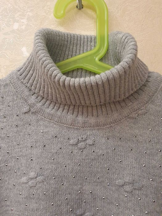 Теплый свитер водолазка Mizgin 11-12 лет маломерит Турция