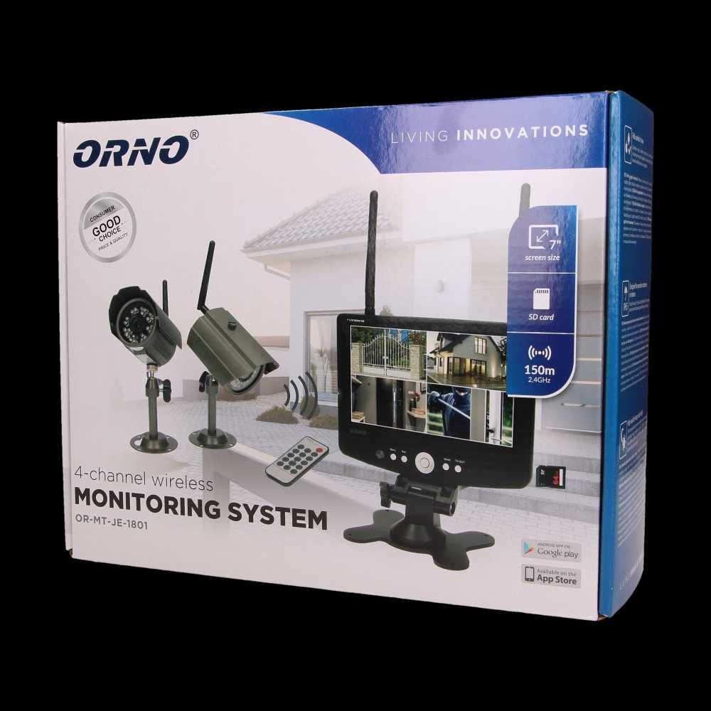 Orno ORMTJE1801 Система 4-канальная беспроводного видеонаблюдения