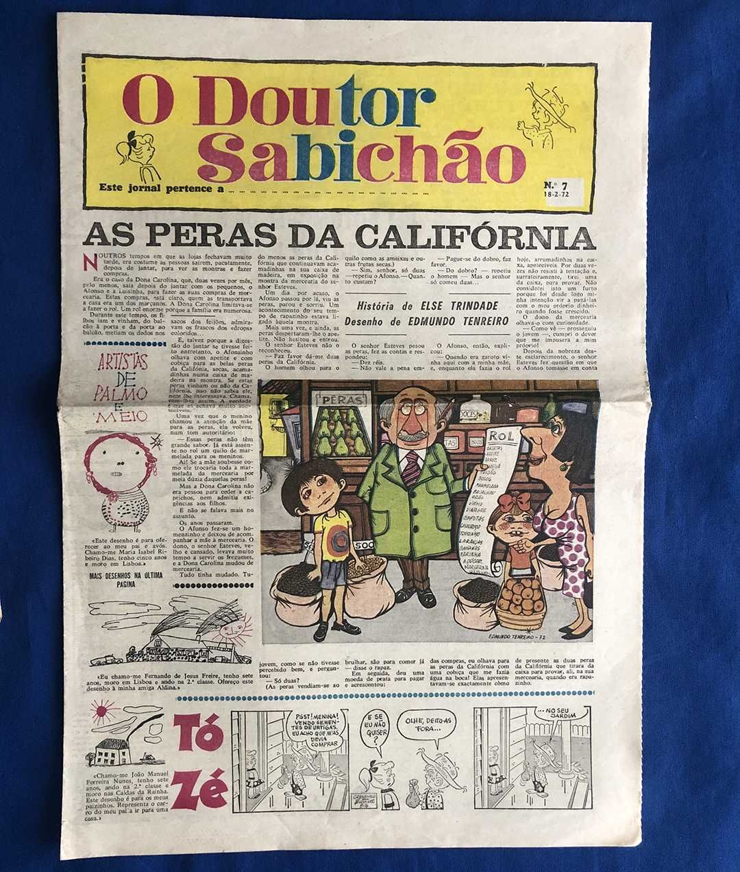Suplemento do Diário Popular O DOUTOR SABICHÃO 1972 a 1974