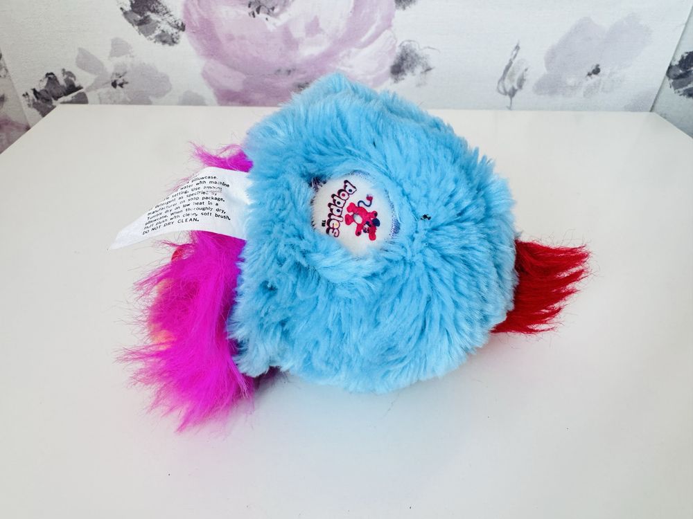 Pluszak miś Puffling różowy Popples, Mattel, vintage 1986