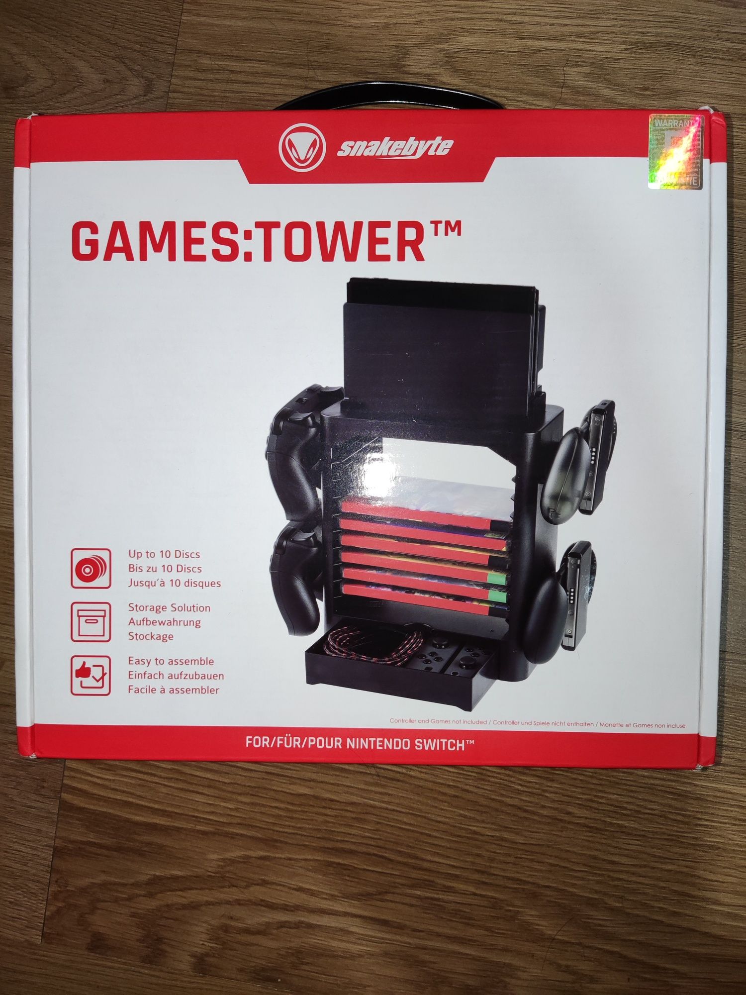 Torre acessórios gaming Nintendo switch consola dock comando cabos