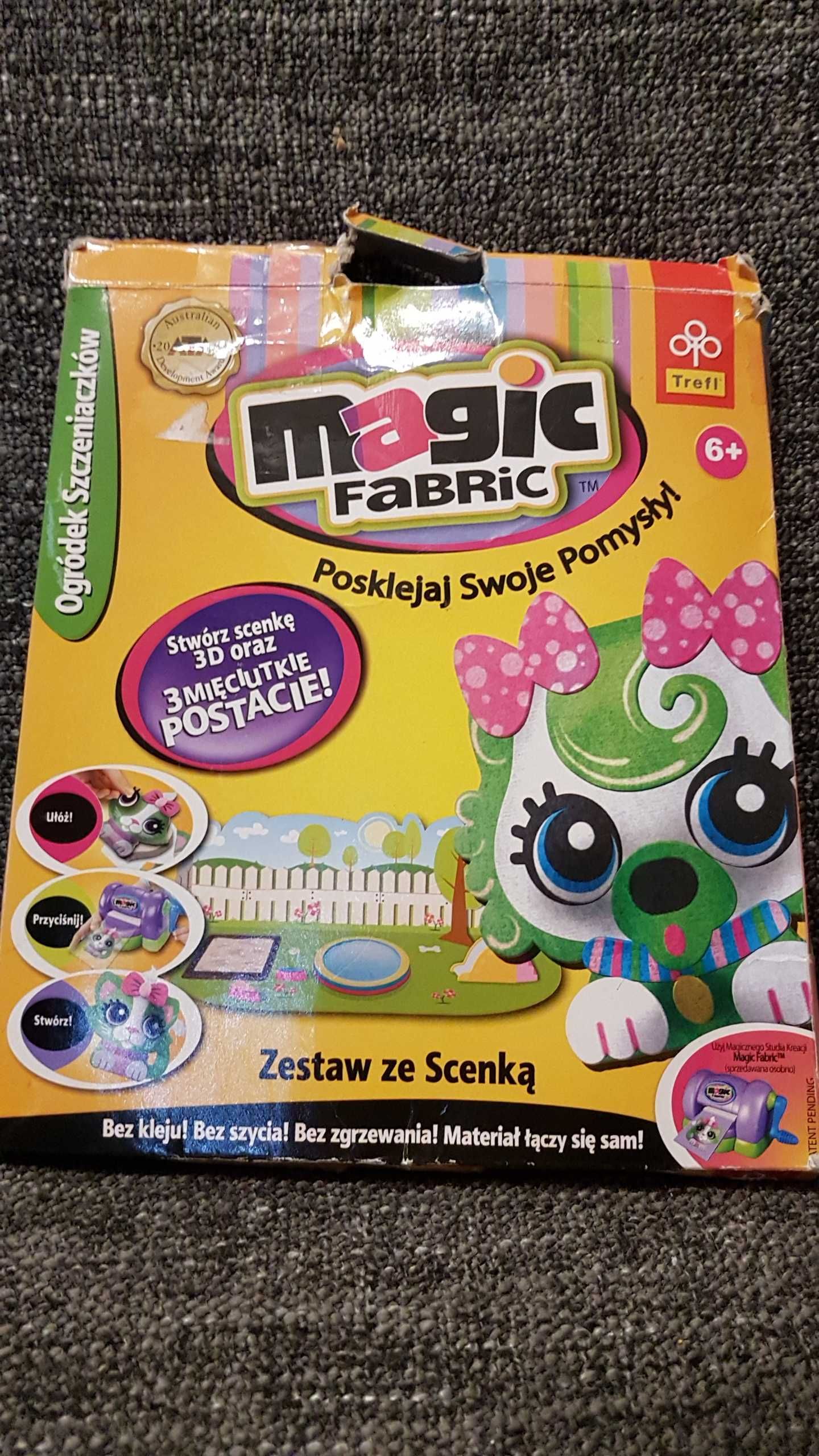 TREFL Magic fabric zestaw magiczne studium kreacji Maszyna + scenka 3D