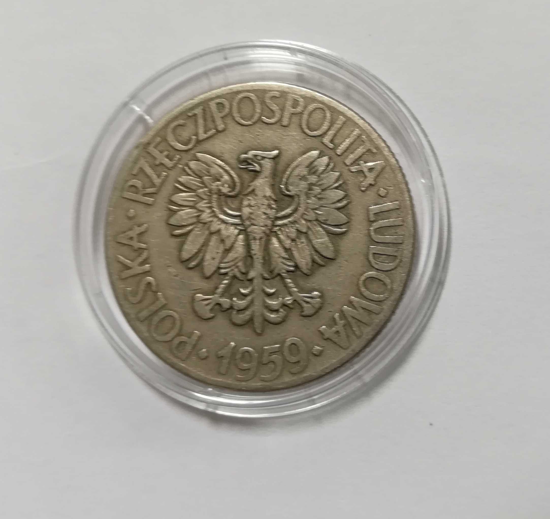 Moneta 10 zł T. Kościuszko z 1959 r. Stan doskonały, godny polecenia.