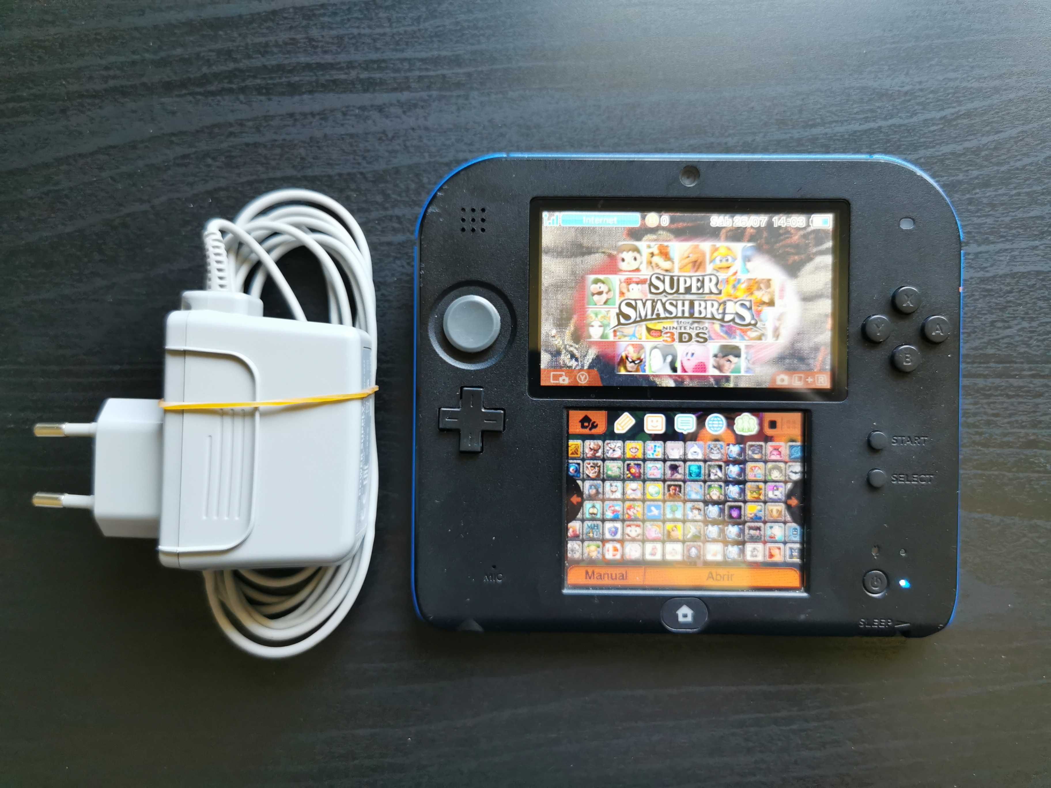 Nintendo 2ds desbloqueada, 128GB + jogos