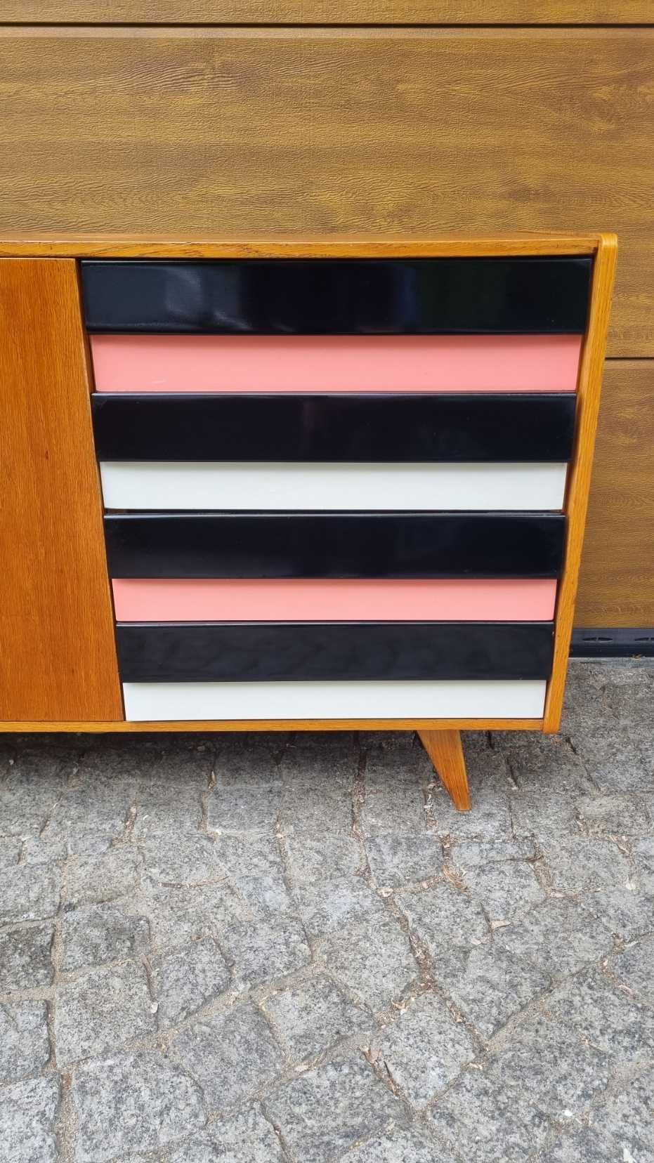 Szafka RTV Komoda U 460 Sideboard J Jiroutek Czechosłowacja Design PRL