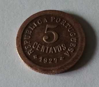 Moeda de 5 centavos de 1927