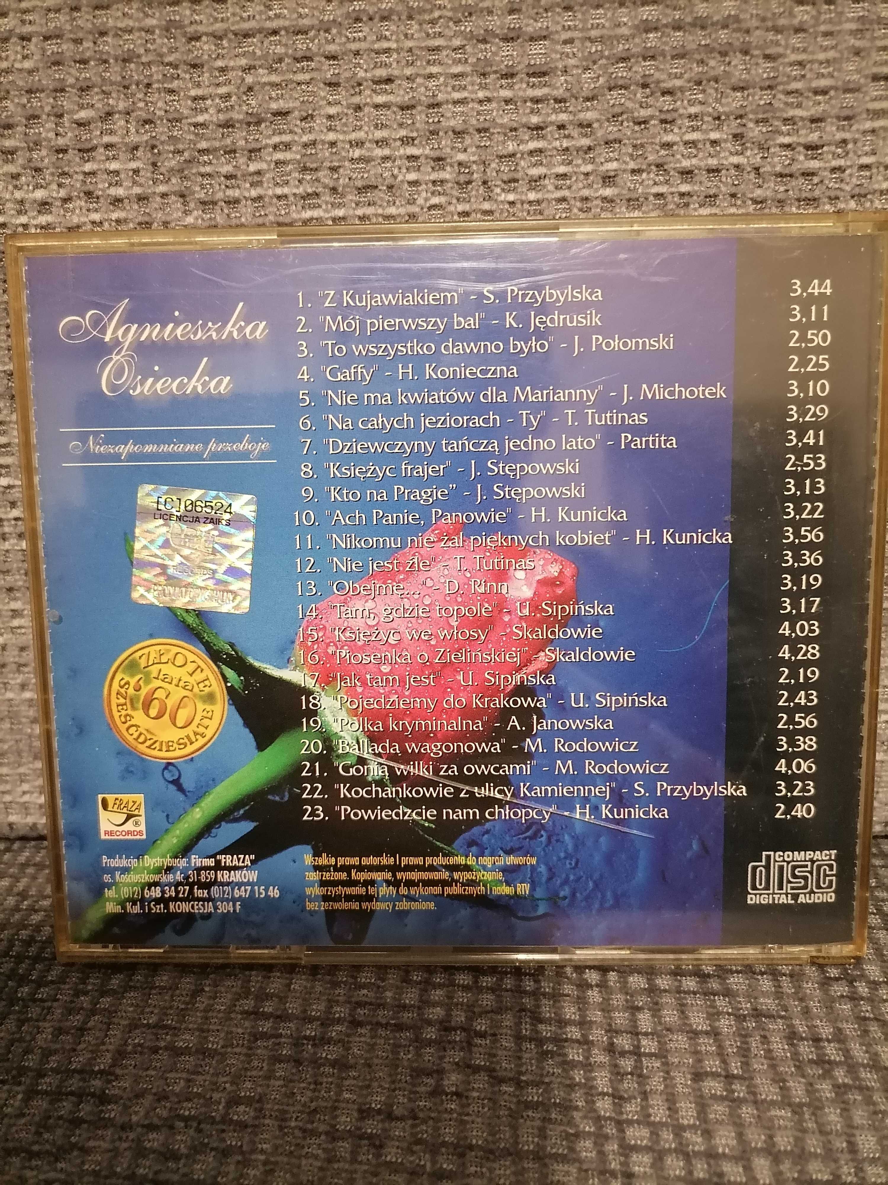 Płyta CD Agnieszka Osiecka niezapomniane przeboje