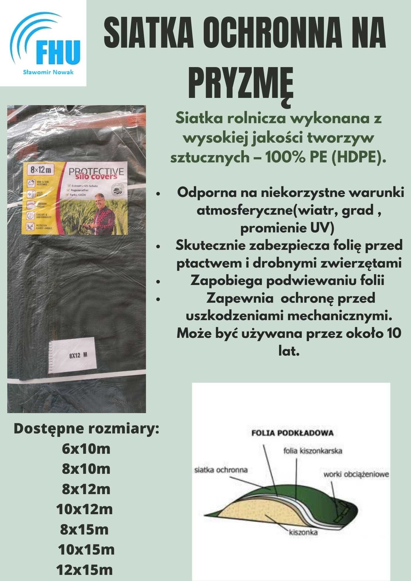 Siatka pryzmowa okrywowa 8 x 10