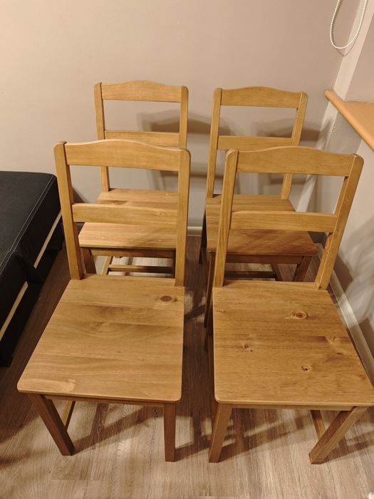 Zestaw używanych krzeseł Ikea Hägernäs