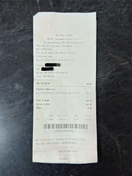 Escova de dentes oral B