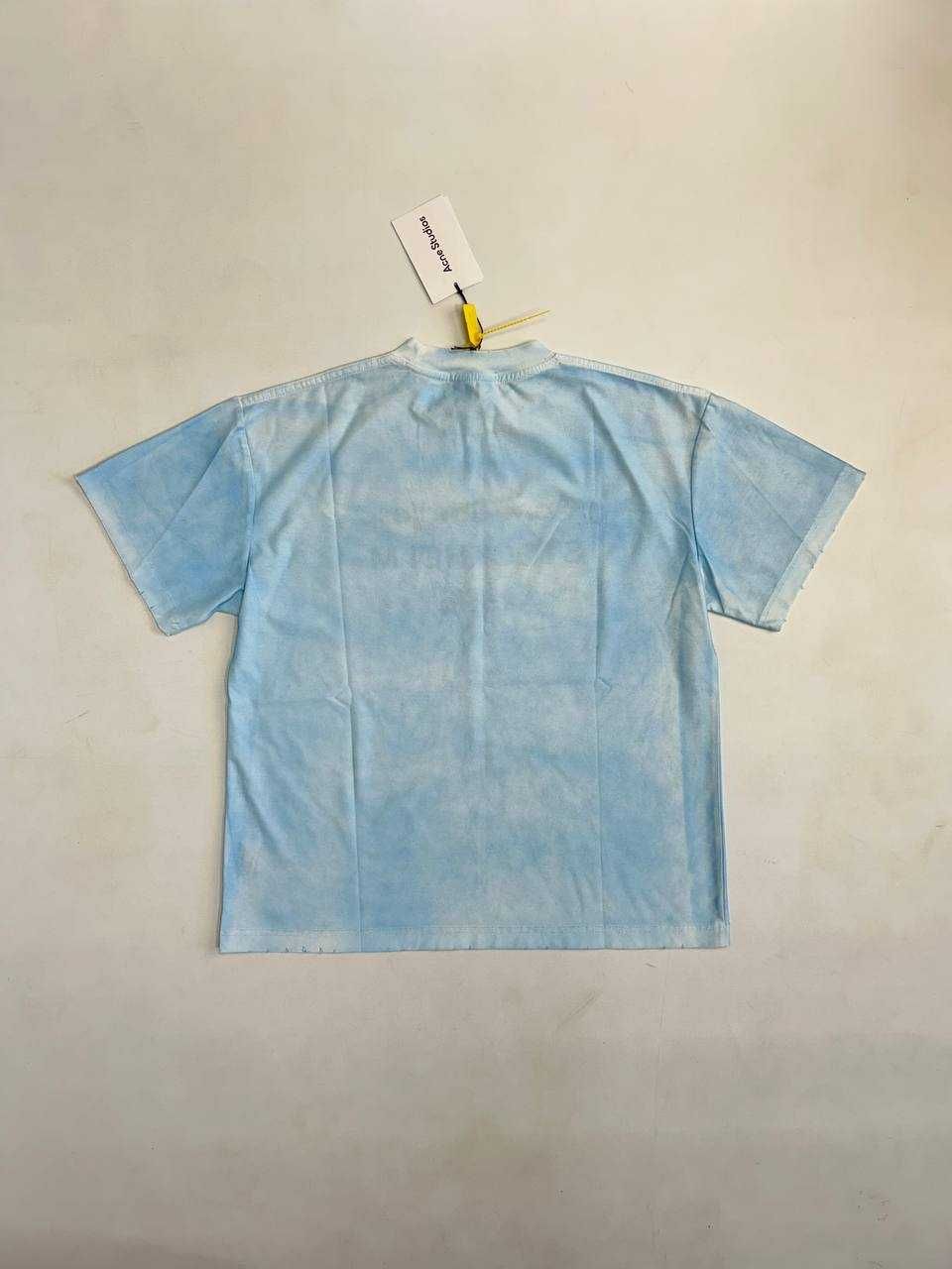 Футболка блакитна Acne Studios STOCKHOLM 1996 archive distressed M S